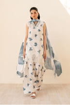 Iznik Lawn Embroidered Chikan 3 piece Dres