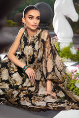 Lawn summer collection 3 piece unstitched digital printed suit - Kapra Collection