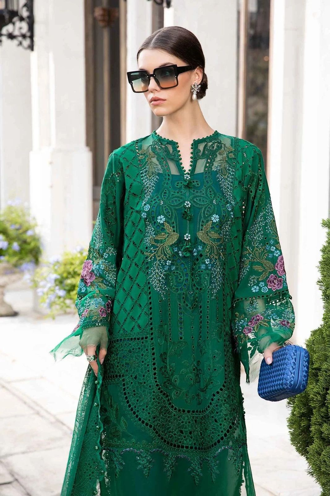Luxury embroidered lawn summer  collection replica unstitched - Kapra Collection