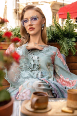 Maria b digital printed lawn unstitched suit - Kapra Collection
