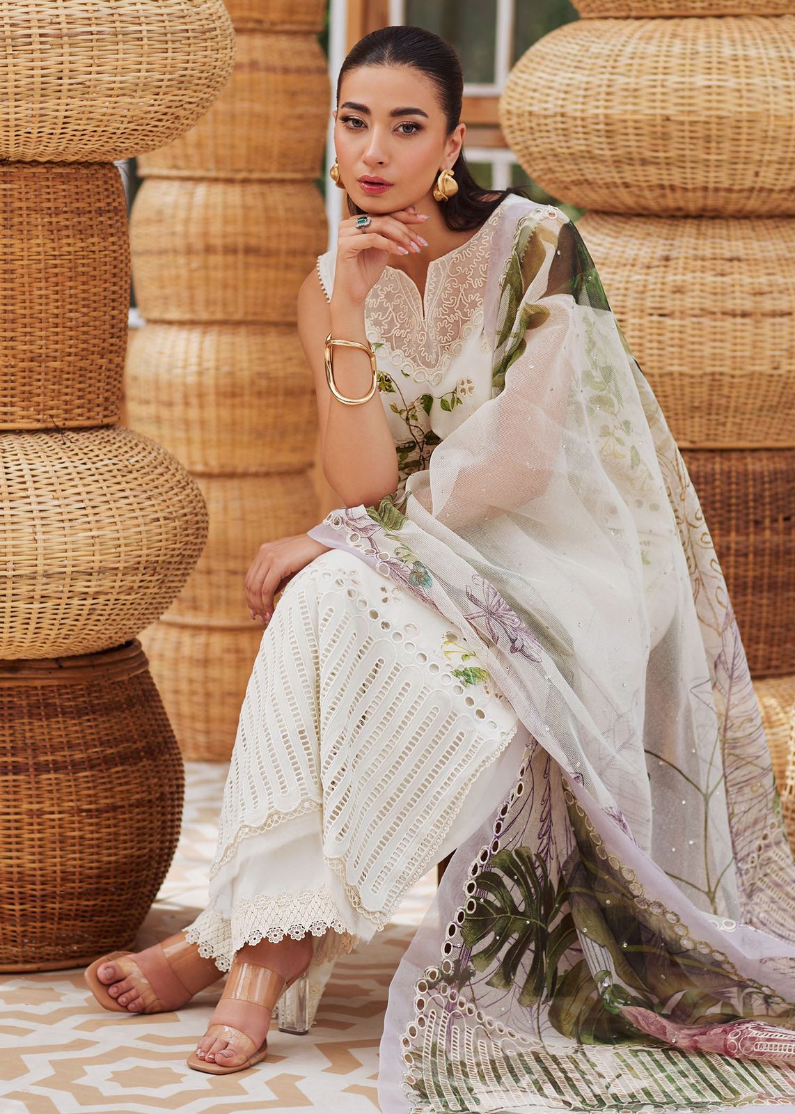 Lawn chikankari for women clothing (UNSTITCHED) by Kapra Collection - Kapra Collection
