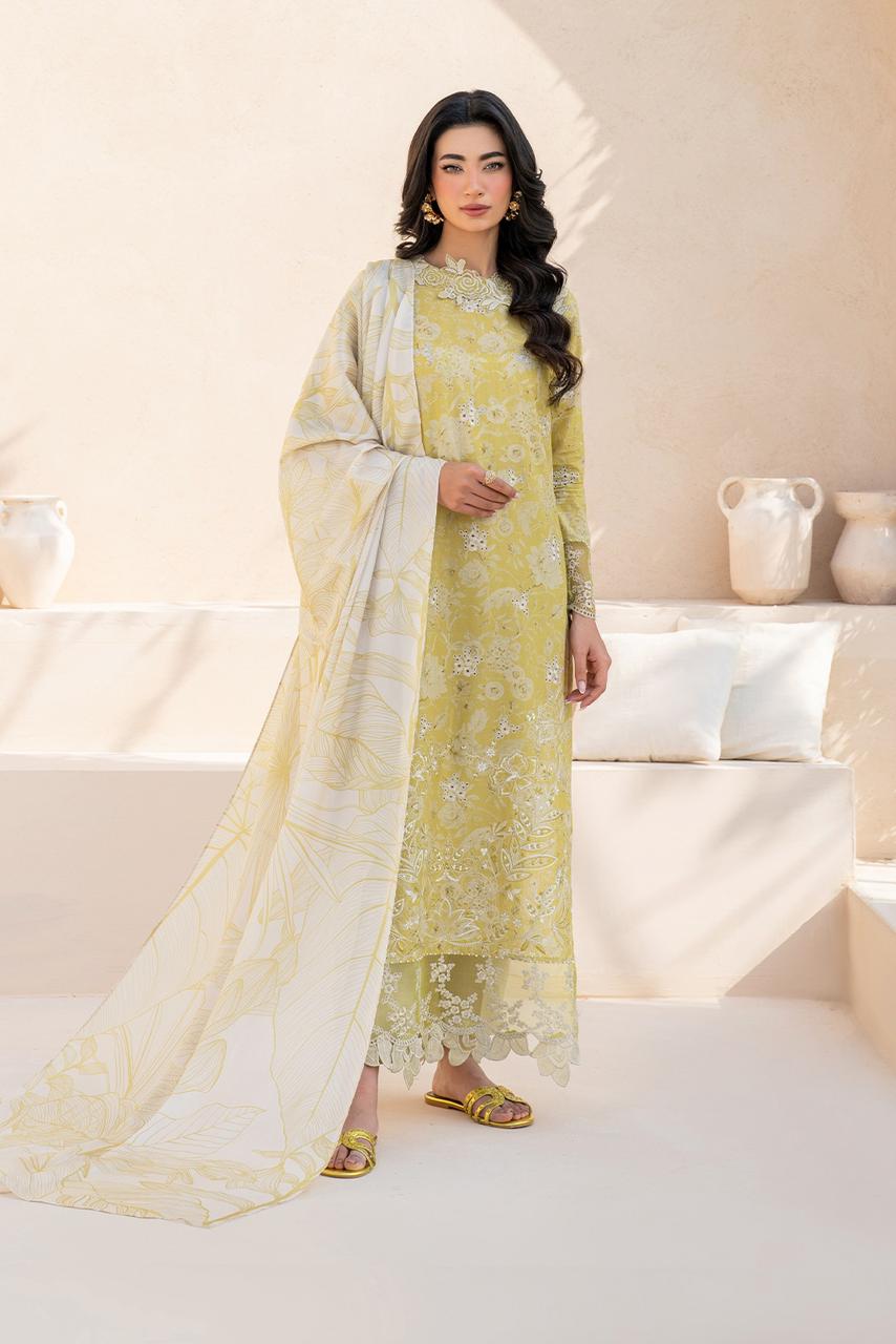 Buy Online | Latest Unstitched Embroidered Lawn Dress
