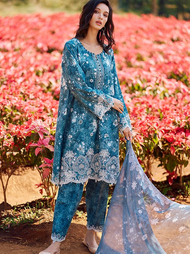 Image Chikankari Embroidered Lawn Collection Replica - Kapra Collection