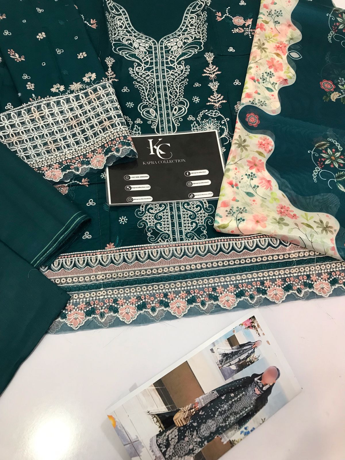 Luxury embroidered Chikankari lawn collection unstitche - Kapra Collection