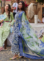 Luxury embroidered lawn summer  collection replica unstitched - Kapra Collection
