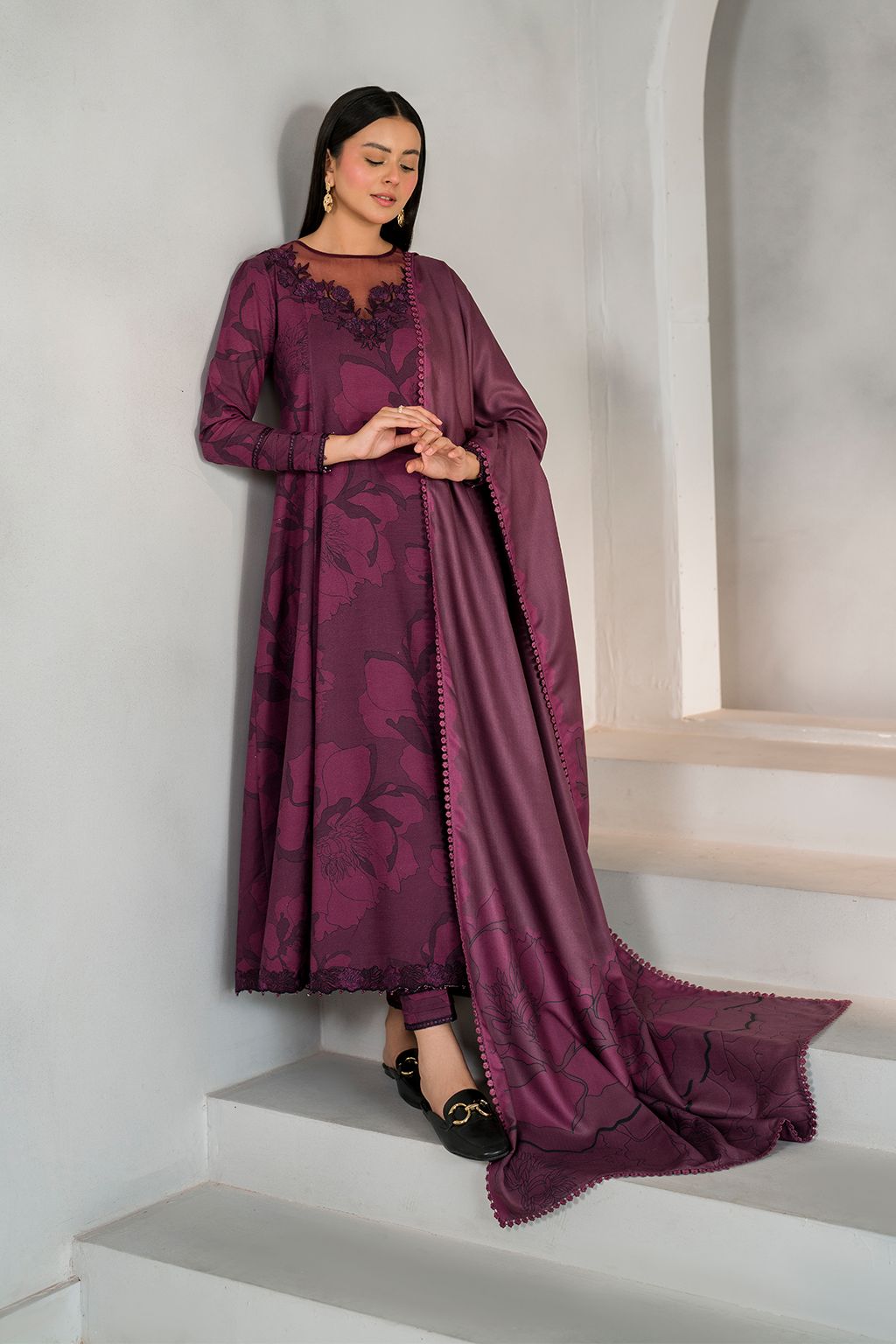 Green Lawn 3Piece Digital Printed Unstitched Dress