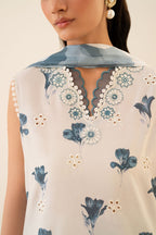 Iznik Lawn Embroidered Chikan 3 piece Dres