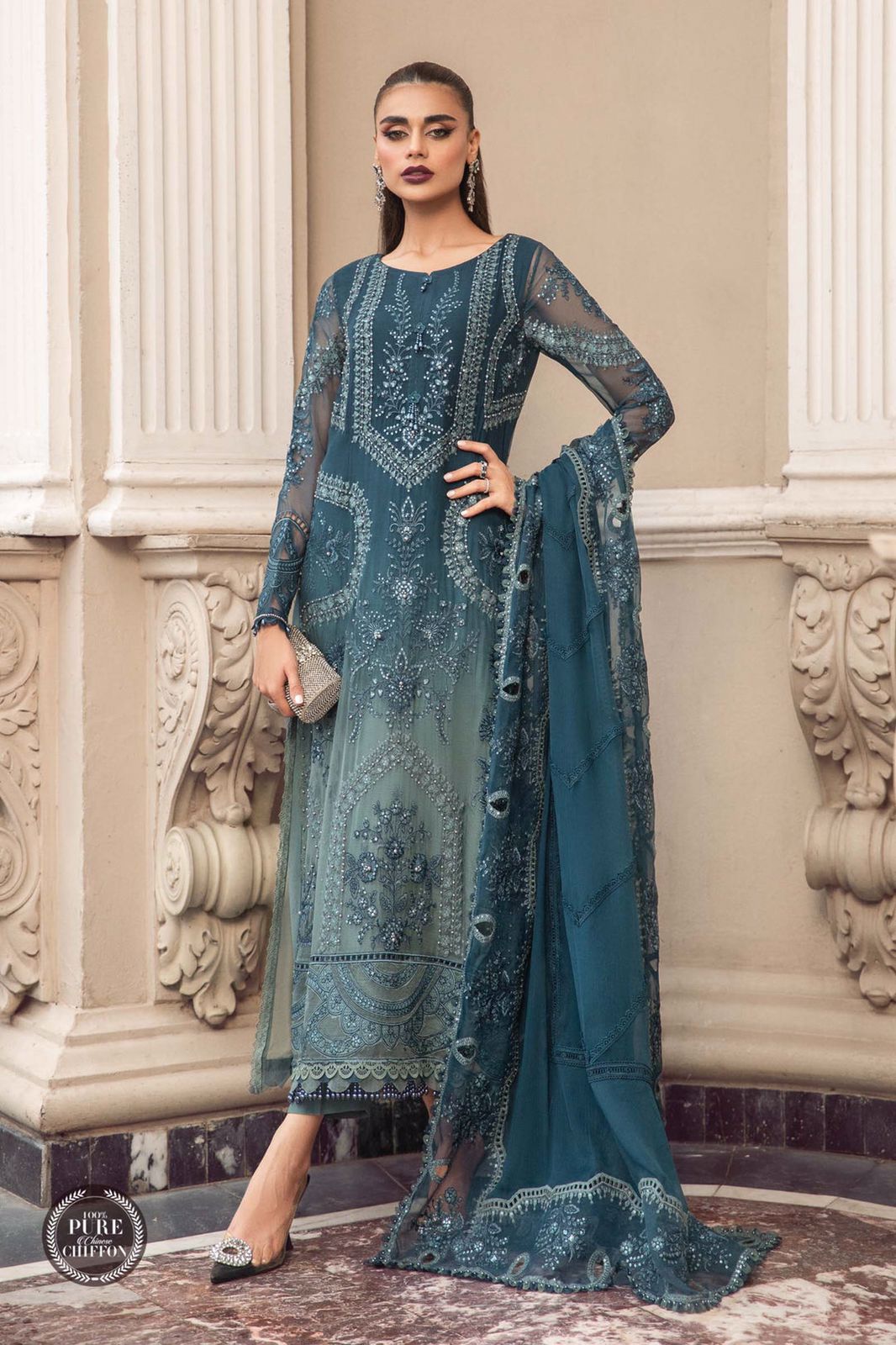 Chiffon for women clothing (UNSTITCHED) by Kapra Collection