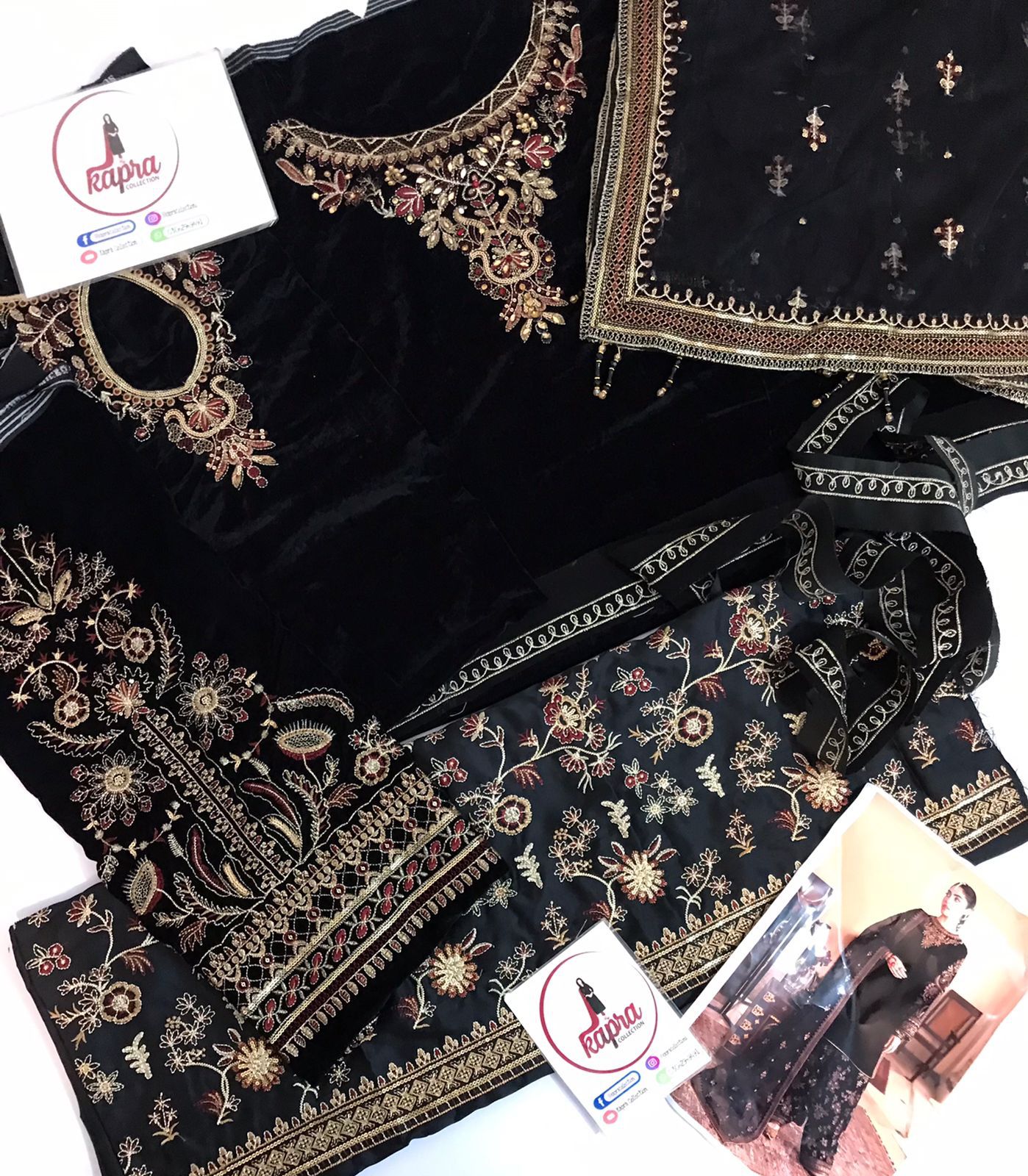 Velvet for women clothing (UNSTITCHED) by Kapra Collection - Kapra Collection