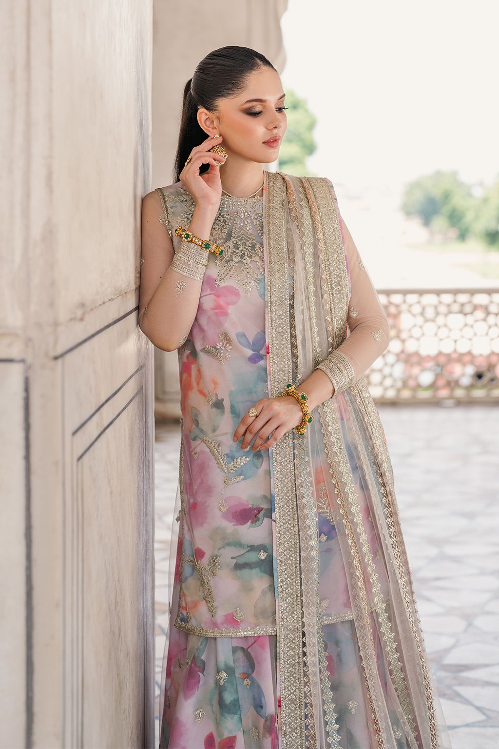 Luxury Lawn 3piece Unstitched Malti Digital Printed Dress
