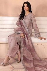 Organza fromal dress unstitched by Kapra collection - Kapra Collection