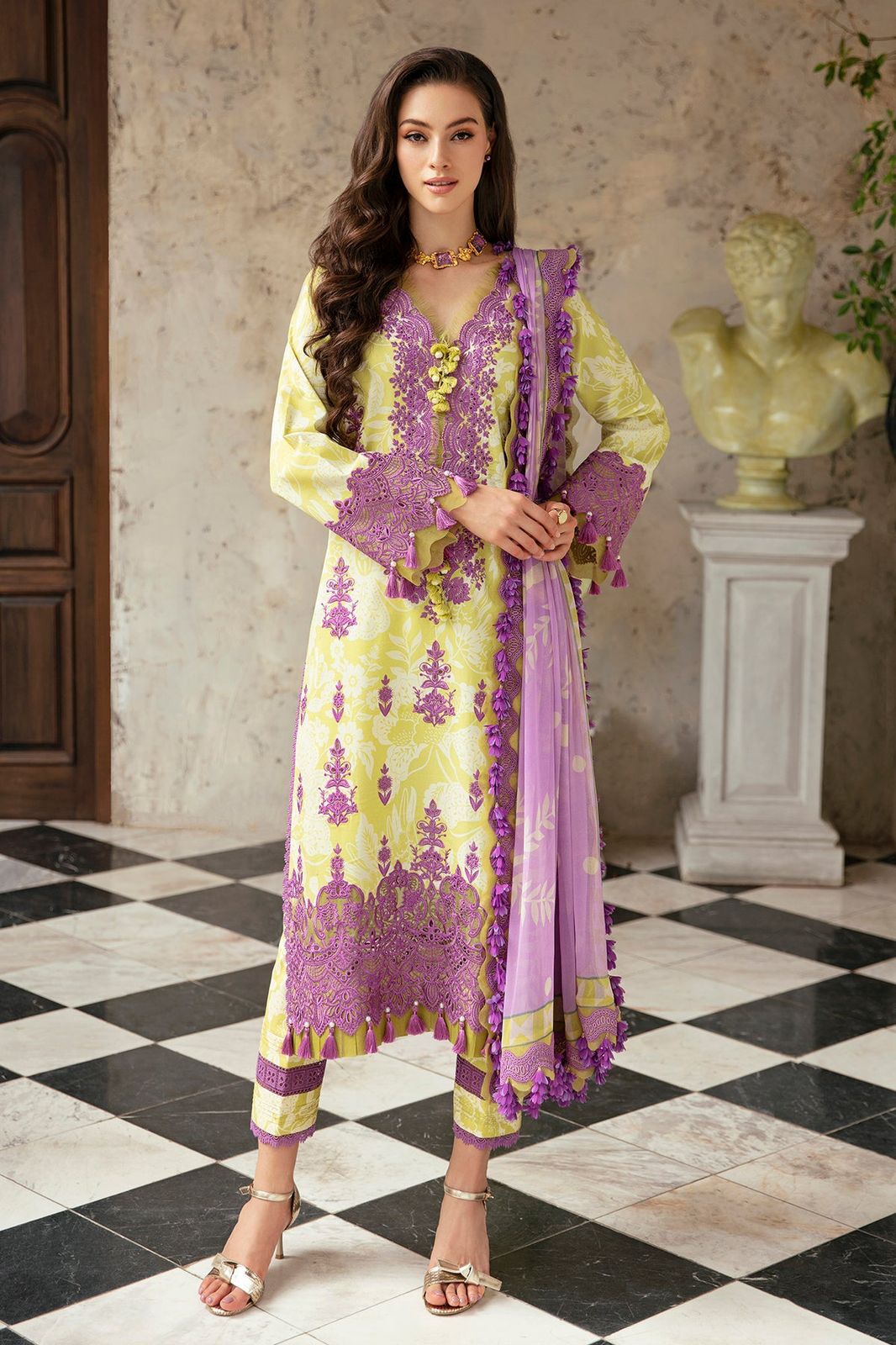 Jade Embroidered Floral Luxury Lawn Collection