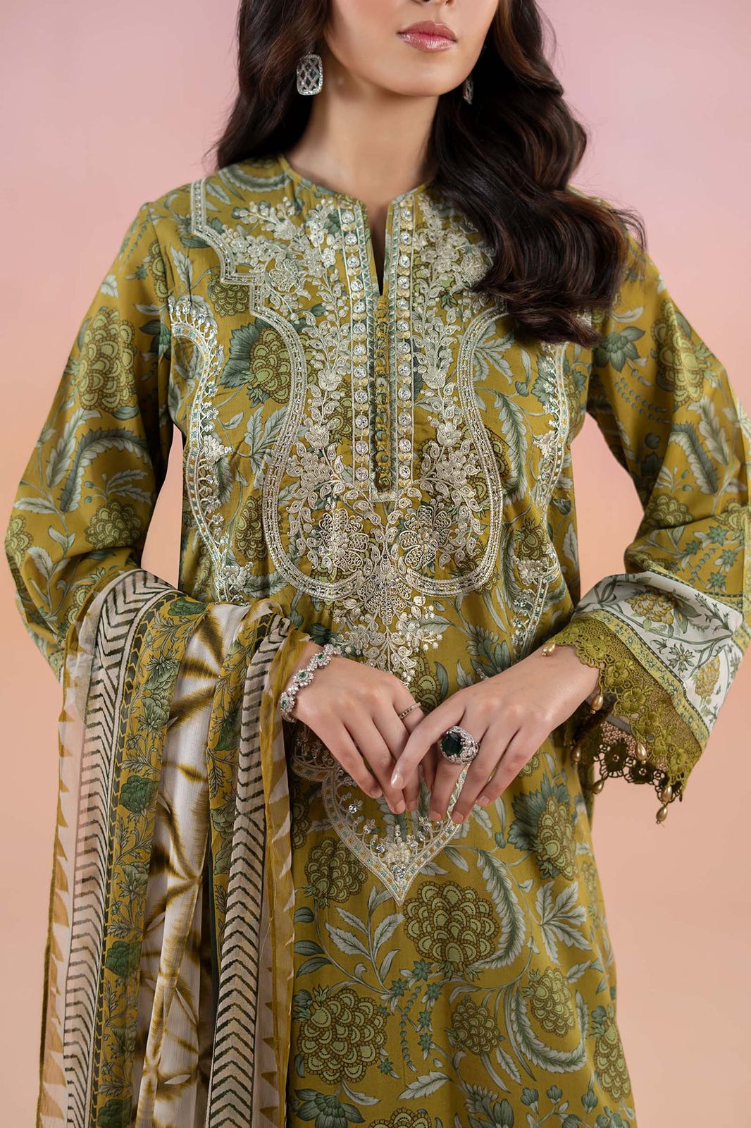 Lawn 3 piece unstitched digital printed suit - Kapra Collection