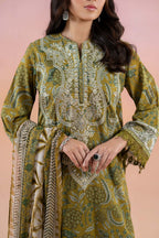 Lawn 3 piece unstitched digital printed suit - Kapra Collection