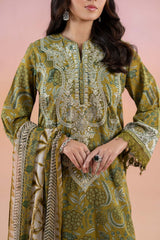 Lawn 3 piece unstitched digital printed suit - Kapra Collection