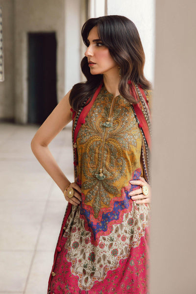 Digital Printed Lawn 03-Piece Dress - Kapra Collection
