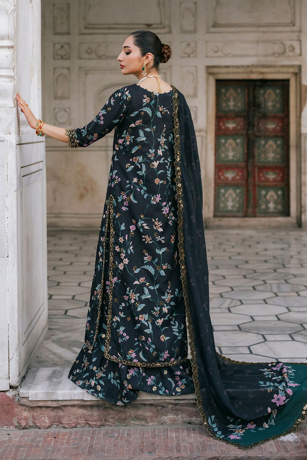 Luxury embroidered lawn summer  collection replica unstitched - Kapra Collection