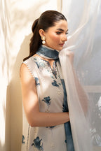 Iznik Lawn Embroidered Chikan 3 piece Dres