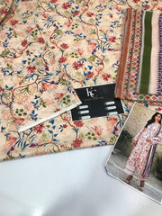 Lawn 3 piece unstitched digital printed suit - Kapra Collection