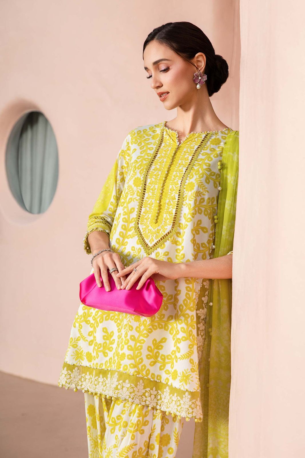 Lawn summer collection 3 piece unstitched digital printed suit - Kapra Collection