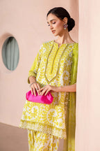 Lawn summer collection 3 piece unstitched digital printed suit - Kapra Collection