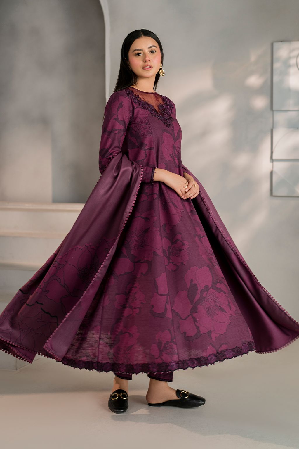 Green Lawn 3Piece Digital Printed Unstitched Dress