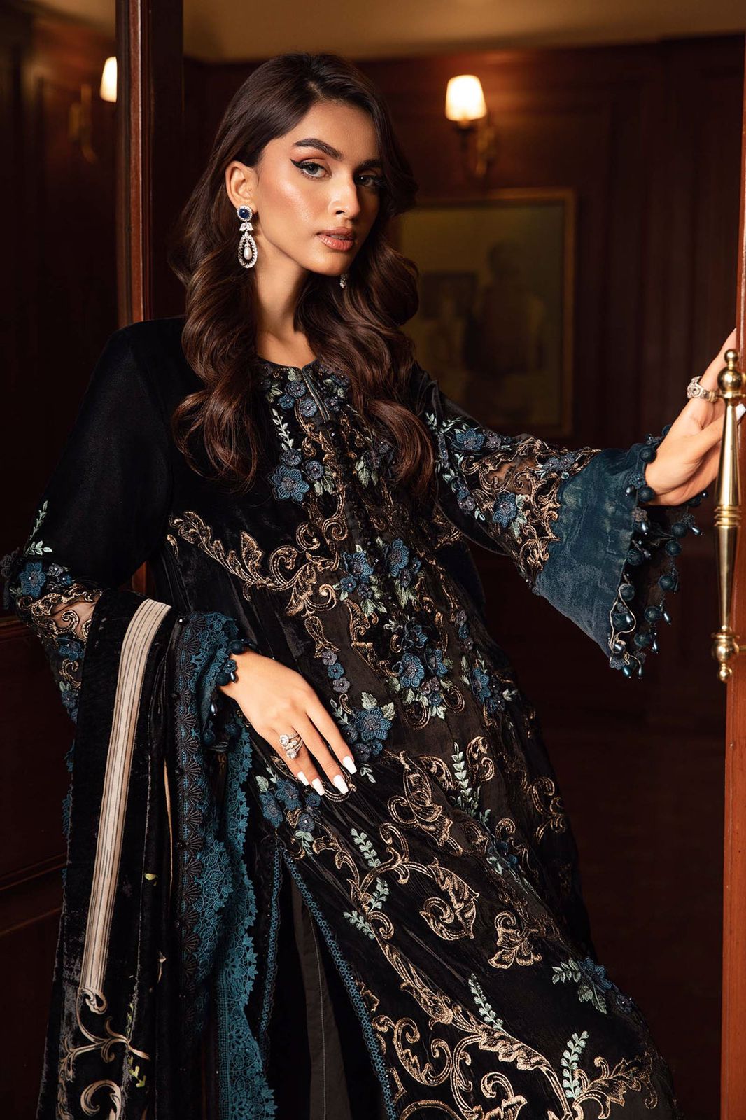 Lawn m print unstitched replica dres - Kapra collection - Kapra Collection