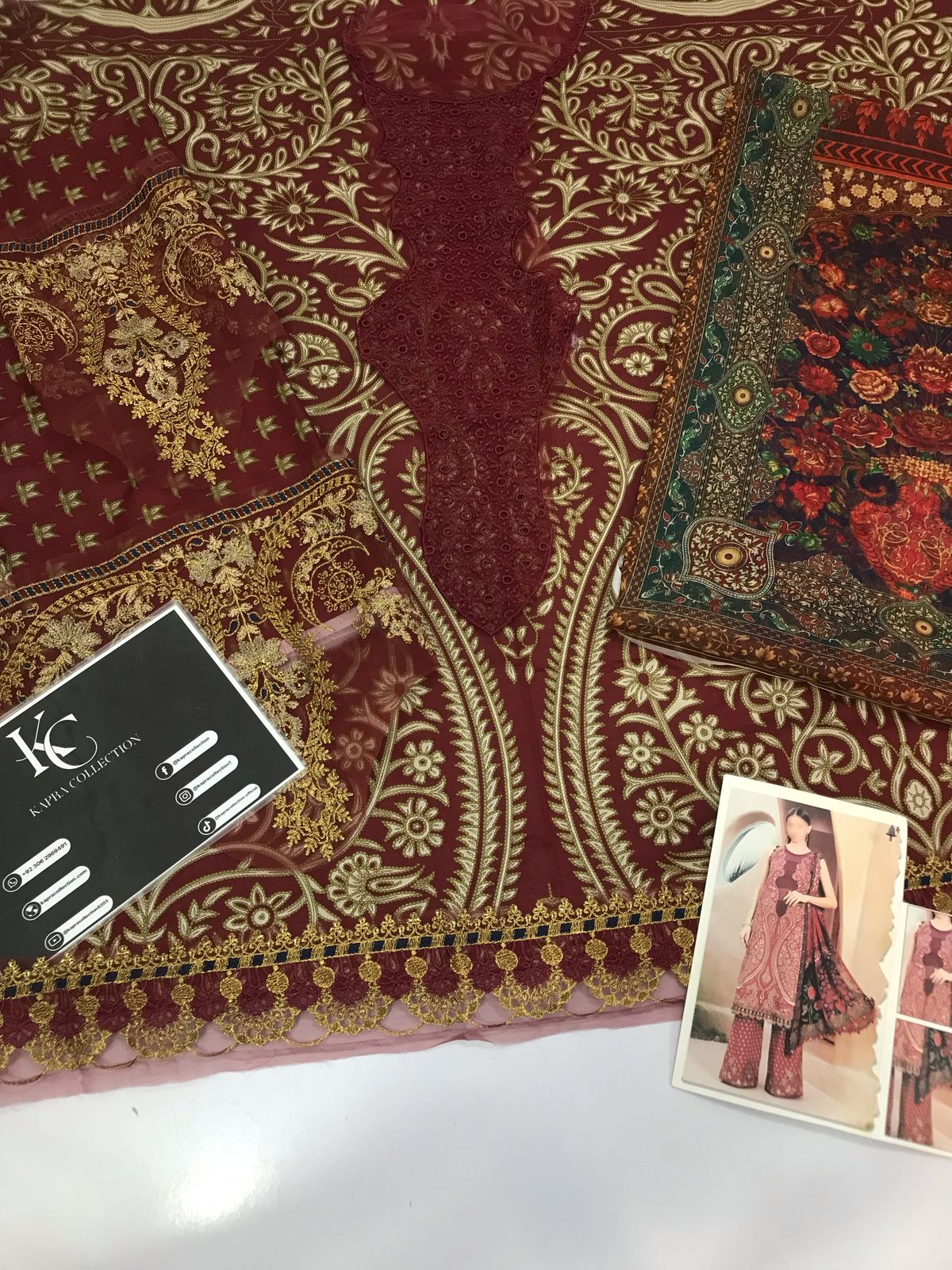 Lawn m print 3 piece unstitched digital printed suit - Kapra Collection