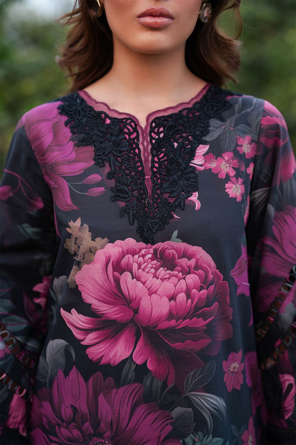 Iznik Lawn Floral Print Embroidered Dupatta