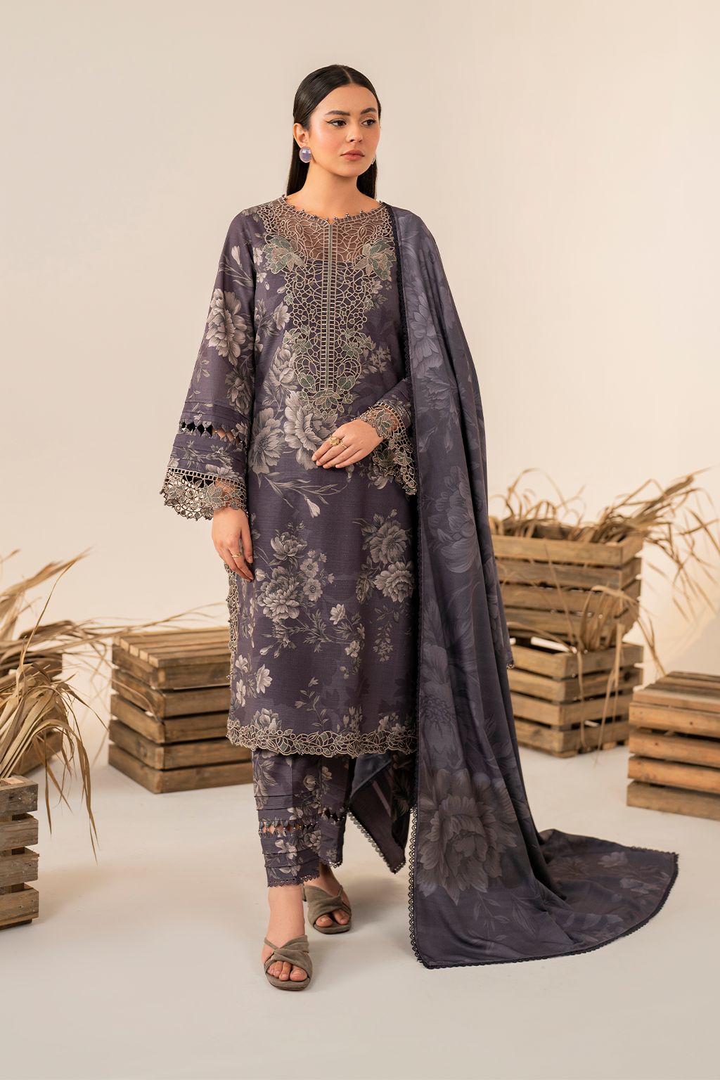Luxury printed summer collection replica unstitched - Kapra Collection