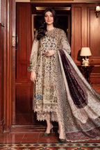 3 piece unstitched lawn digital printed suit - Kapra Collection