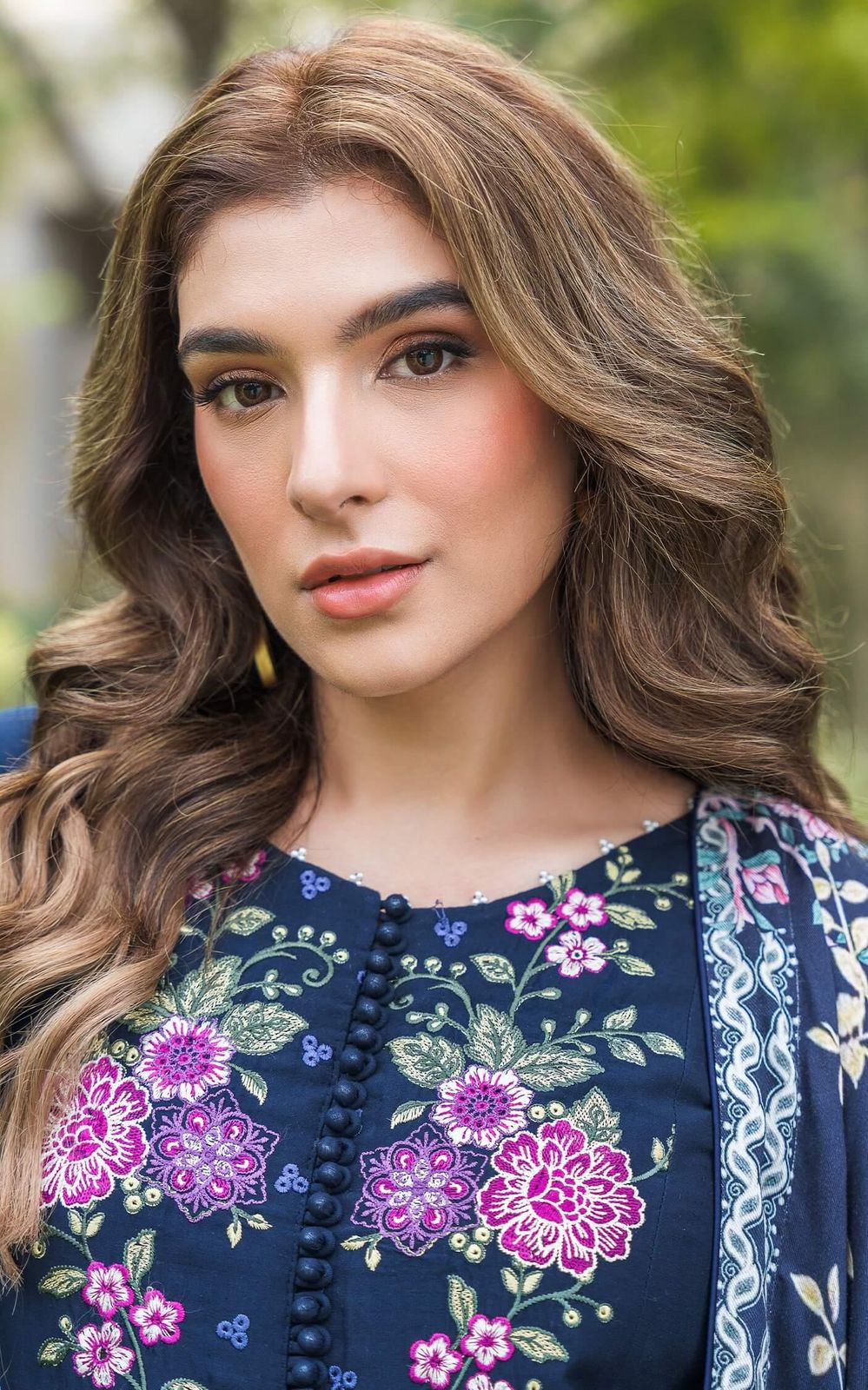 Luxury embroidered lawn collection replica unstitched - Kapra Collection