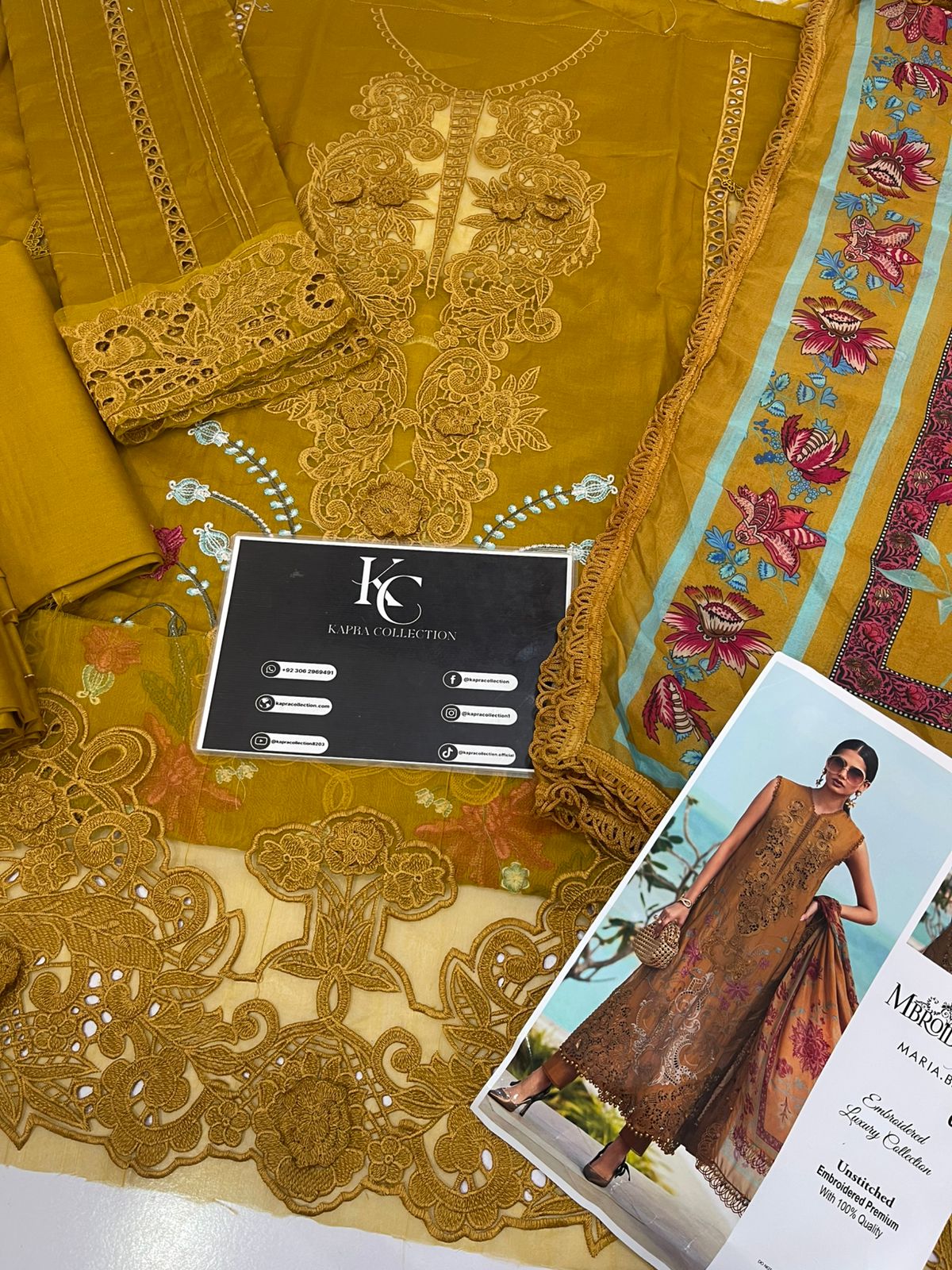 Maria B Luxury Lawn Unstitched Dres