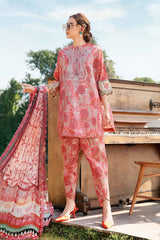 Lawn 3 piece unstitched digital printed suit - Kapra Collection