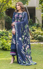 Luxury embroidered lawn collection replica unstitched - Kapra Collection