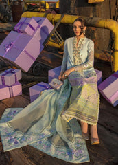Luxury embroidered lawn suit