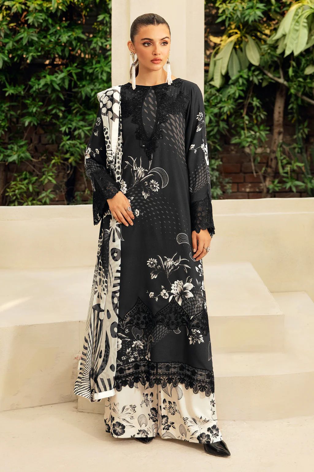 Lawn 3 piece unstitched digital printed suit - Kapra Collection