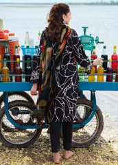 Lawn summer collection 3 piece unstitched digital printed suit - Kapra Collection