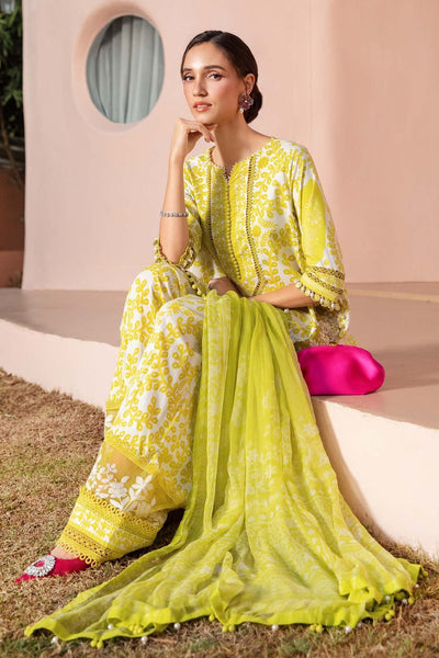 Lawn summer collection 3 piece unstitched digital printed suit - Kapra Collection