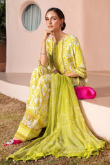 Lawn summer collection 3 piece unstitched digital printed suit - Kapra Collection
