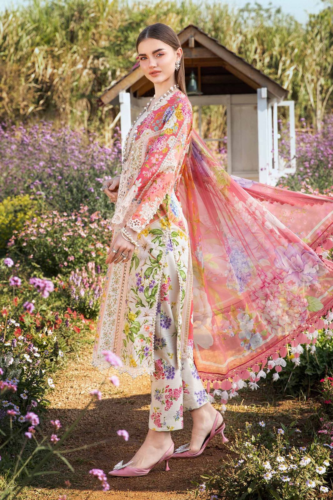 3 piece unstitched printed lawn suit | m print Is there a specific design or color you're looking for in the suit - Kapra Collection