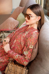 Lawn 3 piece unstitched printed suit - Kapra Collection