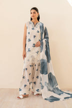 Iznik Lawn Embroidered Chikan 3 piece Dres