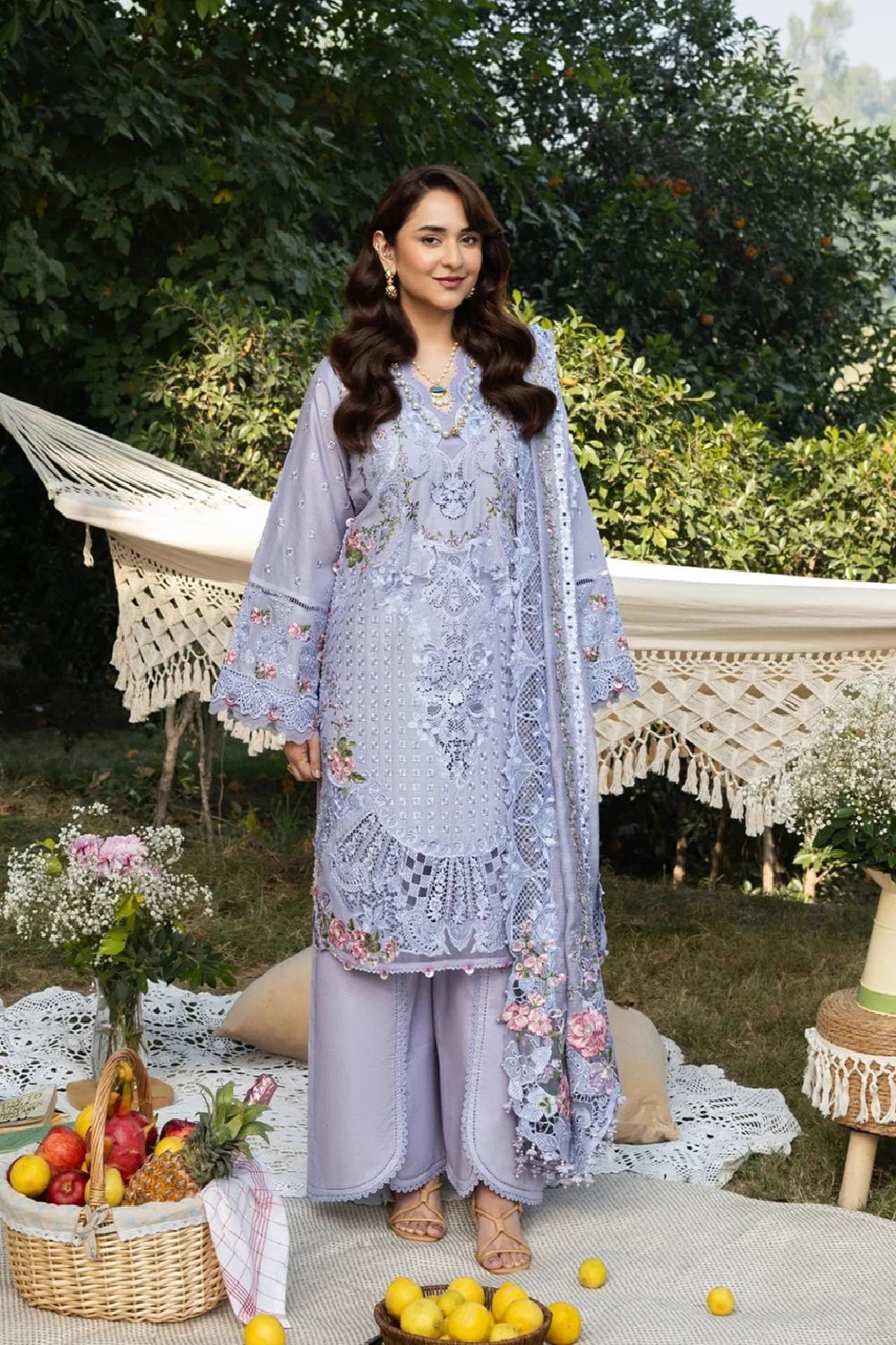 Premium Luxury Lawn Chikankari Embroidered Dress Unstitched