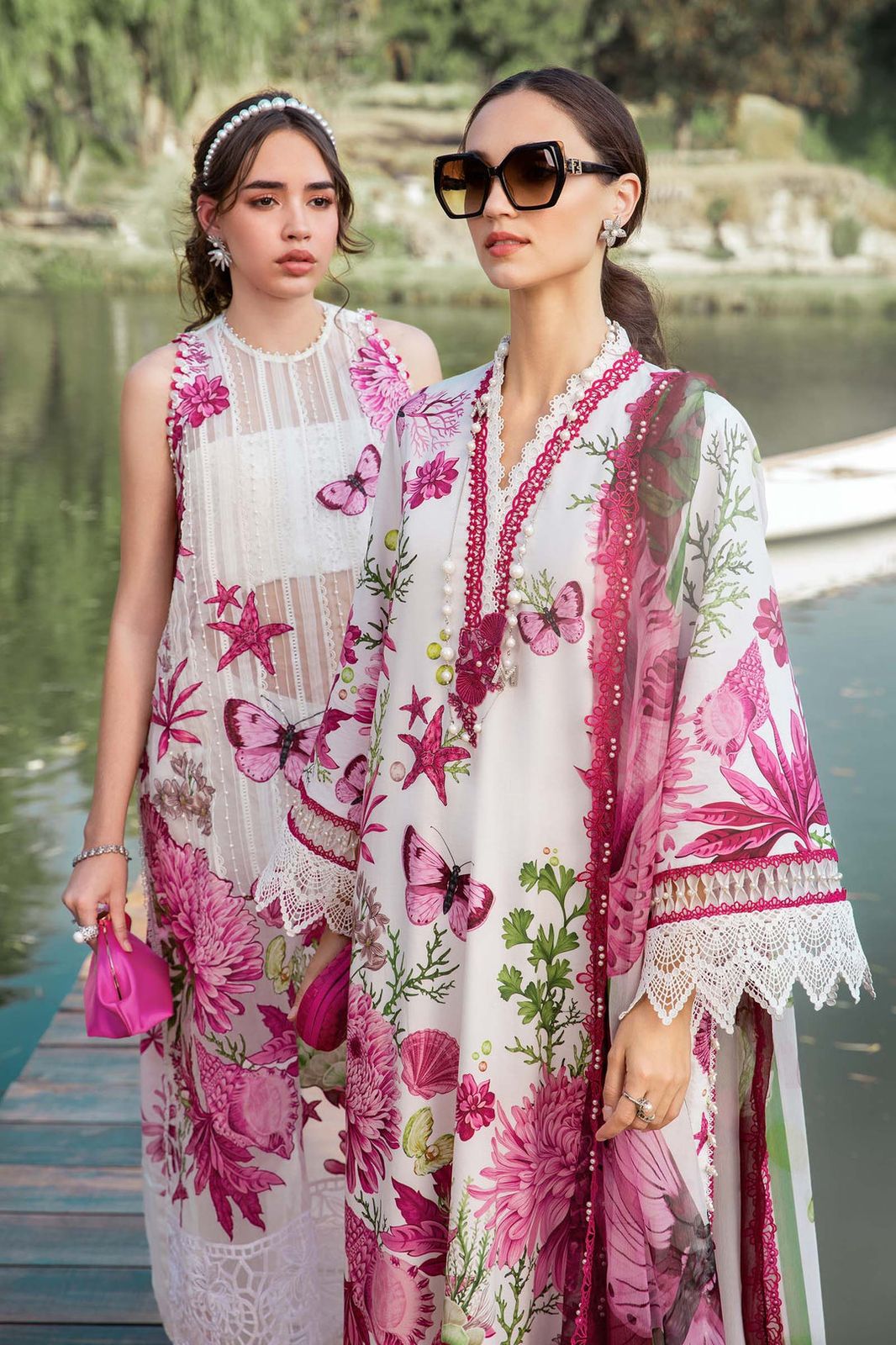 Lawn 3 piece unstitched printed suit - Kapra Collection