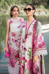 Lawn 3 piece unstitched printed suit - Kapra Collection