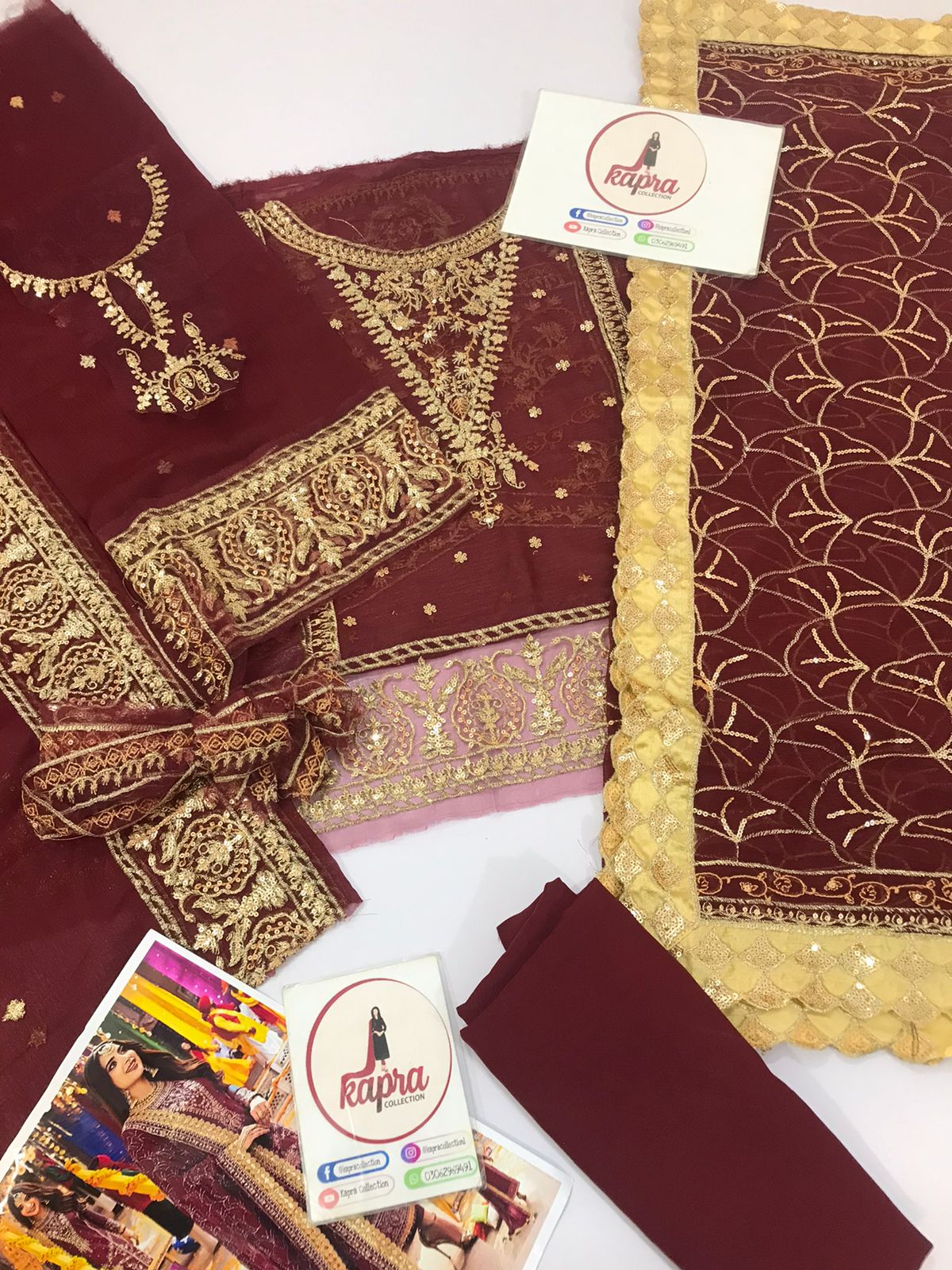 Chiffon for women clothing (UNSTITCHED) by Kapra Collection - Kapra Collection