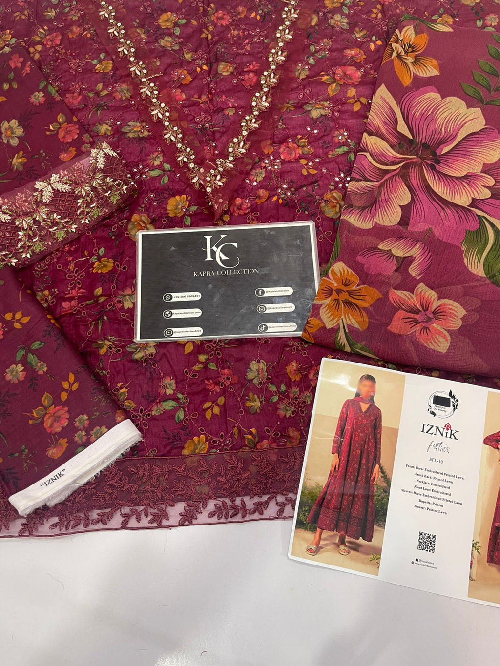 Lawn Embroidered 3 piece Dres Mehron