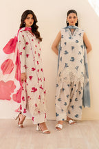 Iznik Lawn Embroidered Chikan 3 piece Dres