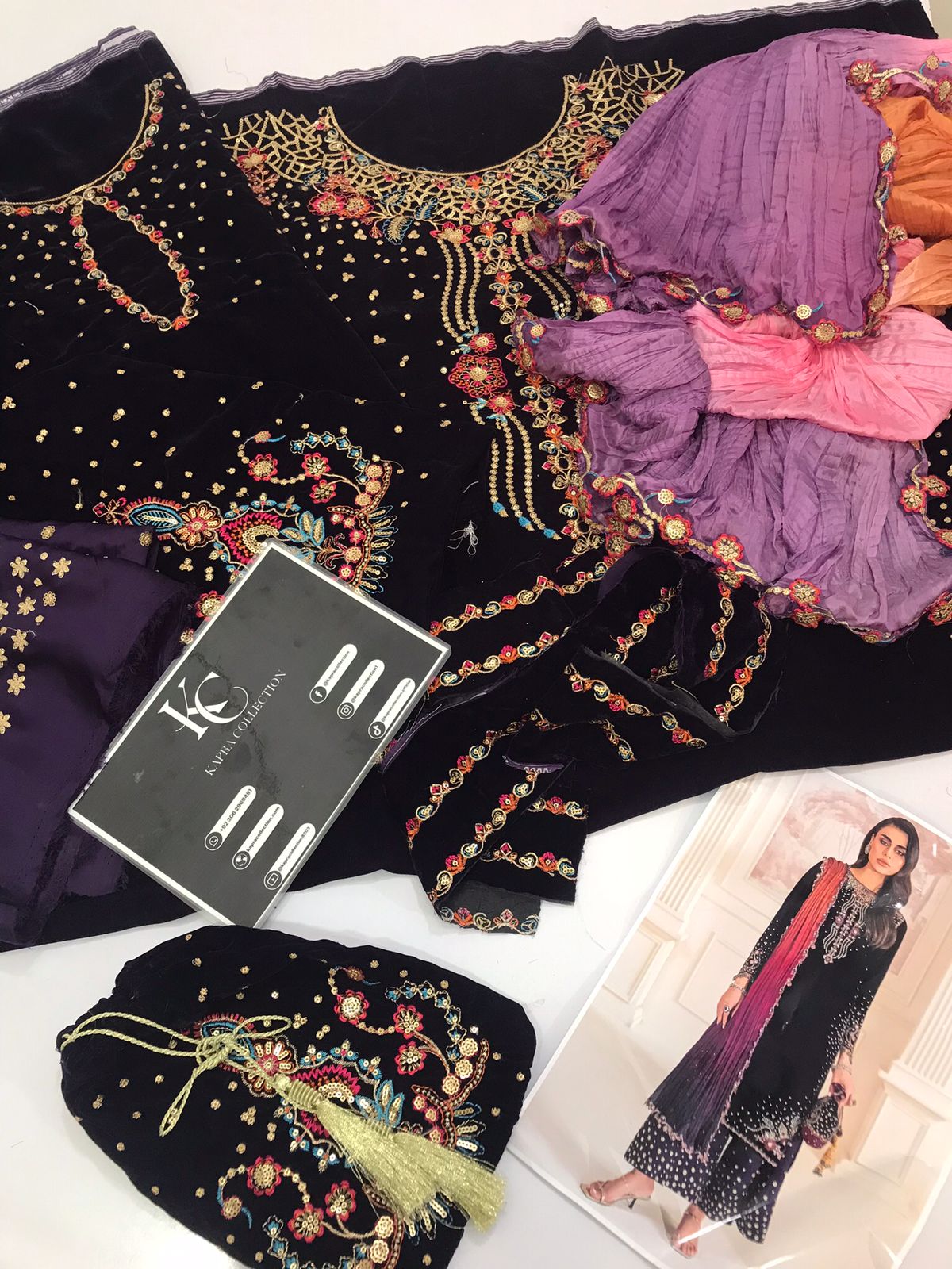 Velvet for women clothing (UNSTITCHED) by Kapra Collection - Kapra Collection